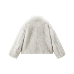 Women's Short Faux Fox Fur Jacket