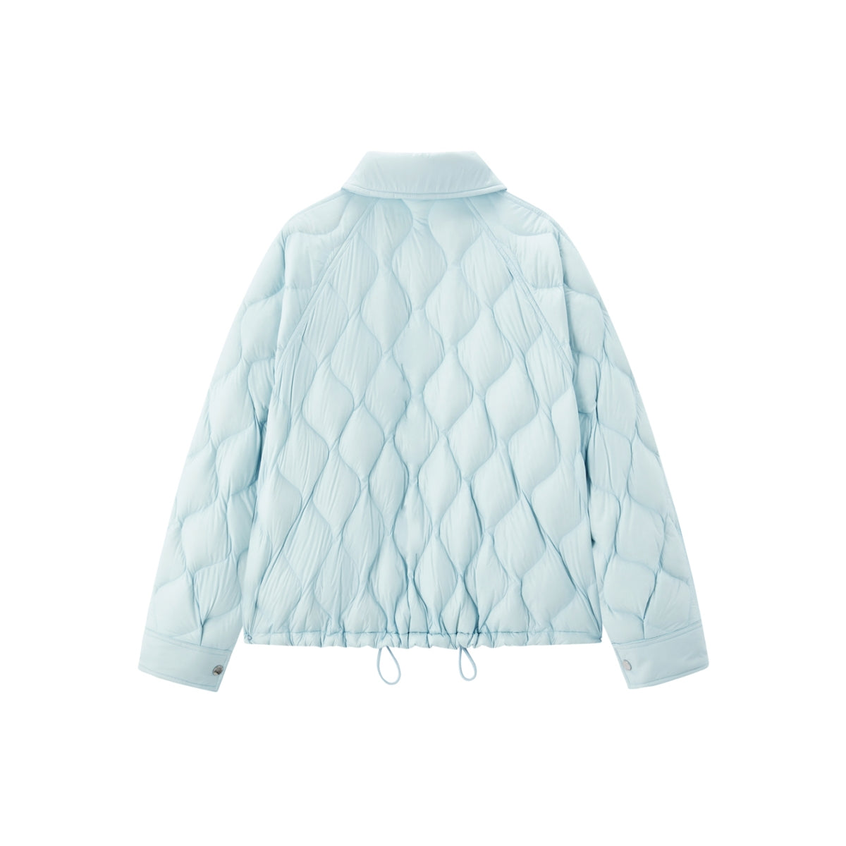 Women's Lightweight Puffer Jacket with Drawstring Hem
