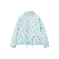 Women's Lightweight Puffer Jacket with Drawstring Hem
