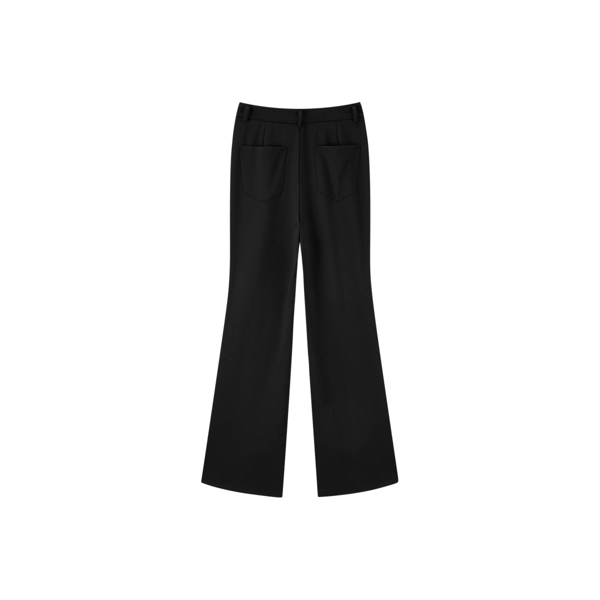 Women's High Waist Flared Pants with Side Slit