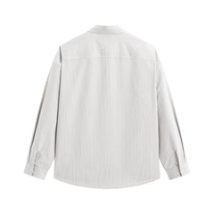 Men's Vertical-Stripe Textured Jacquard Shirt