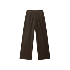 Women's High-Waist Brushed Wide-Leg Pants