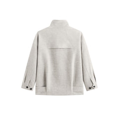 Men's Mid-Length Wool¨CCamel Hair Blend Coat