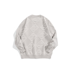 Men's Letter Jacquard Knitted Pullover