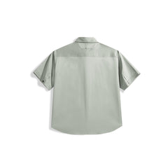 Men's Solid Relaxed-Fit Short-Sleeve Shirt