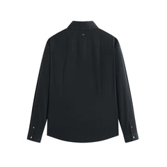 Men's Solid Shirt with Metallic Detail