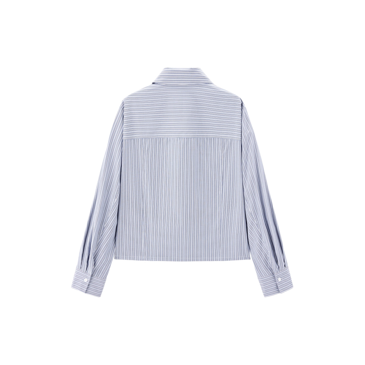 Women's Striped Shirt With Shawl