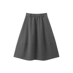 Women's High-Waist A-Line Flared Skirt