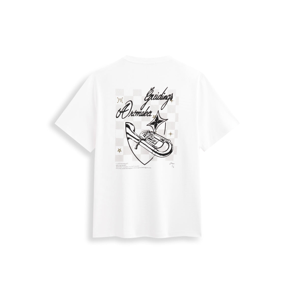 Men's Crewneck T-Shirt with Back Print