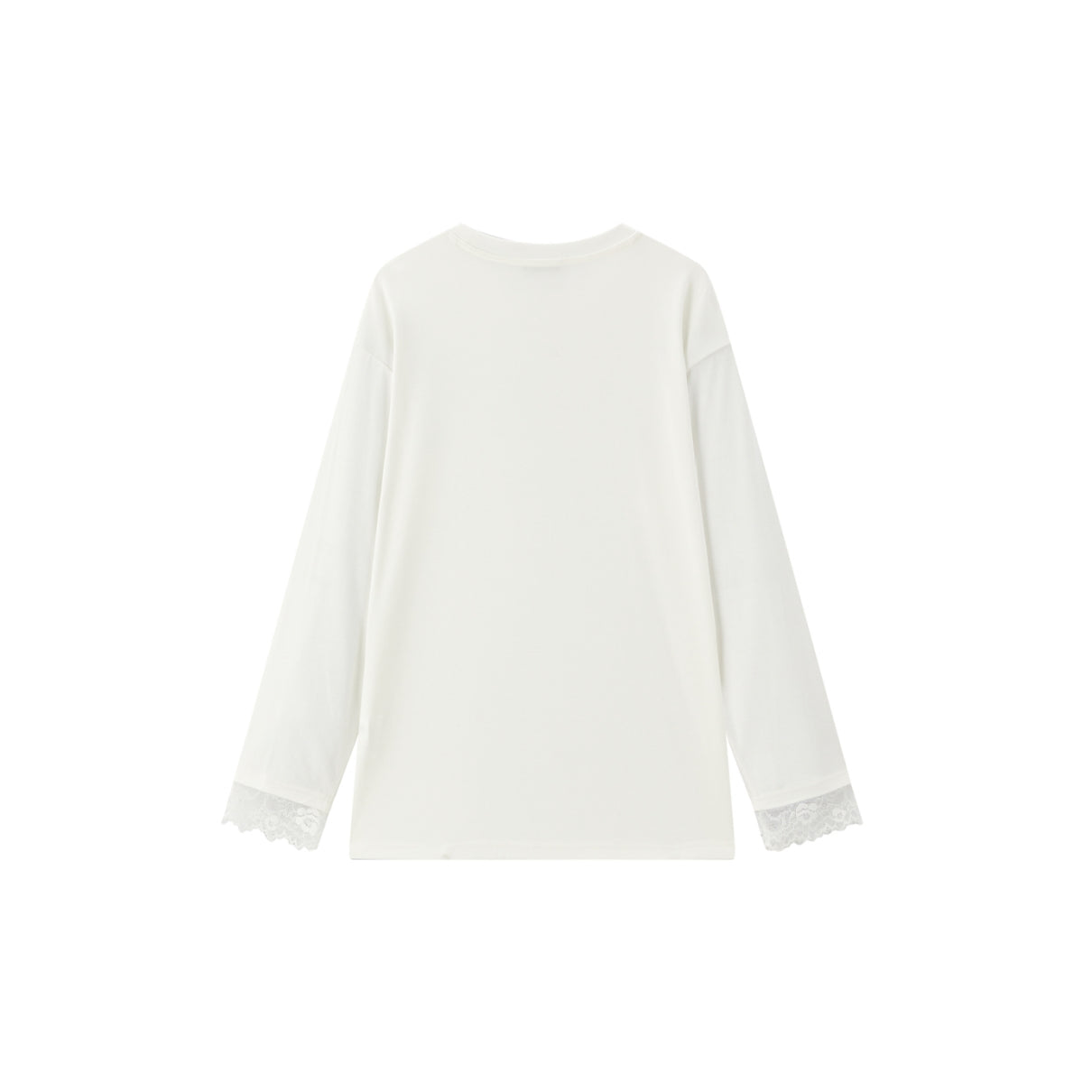 Women's Relaxed-Fit T-Shirt with Lace Panels