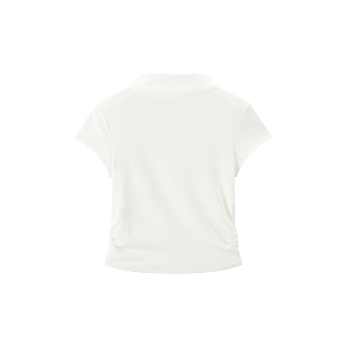 Women's Mock Neck Slim-Fit Solid T-Shirt