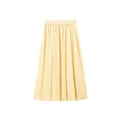 Women's Textured Pleated A-Line Maxi Skirt