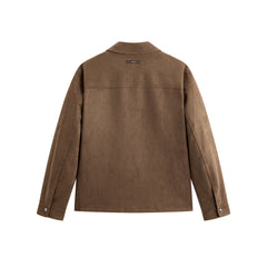 Men's Textured Faux Suede Jacket