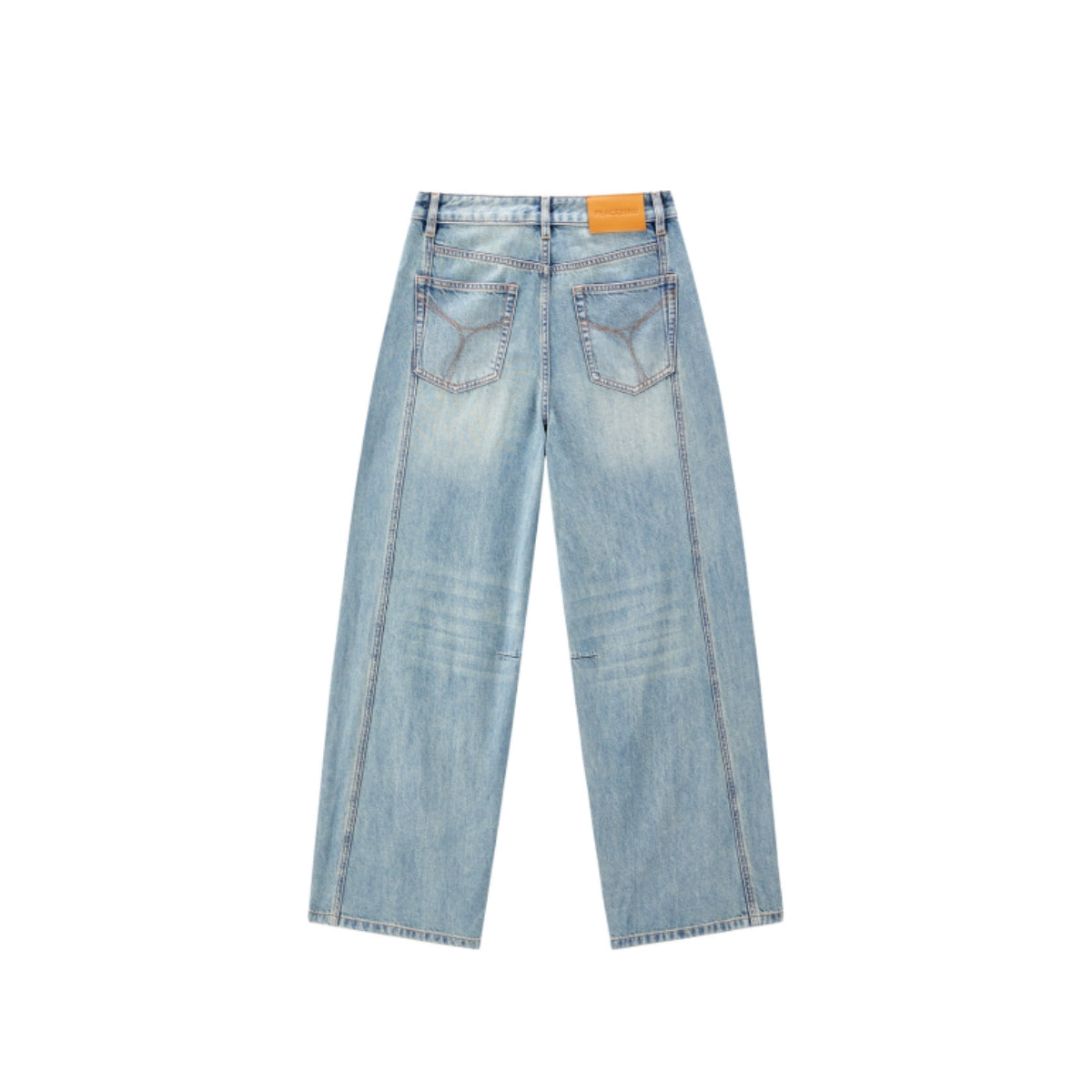 Women's High-Waisted Curved-Leg Wide-Leg Jeans