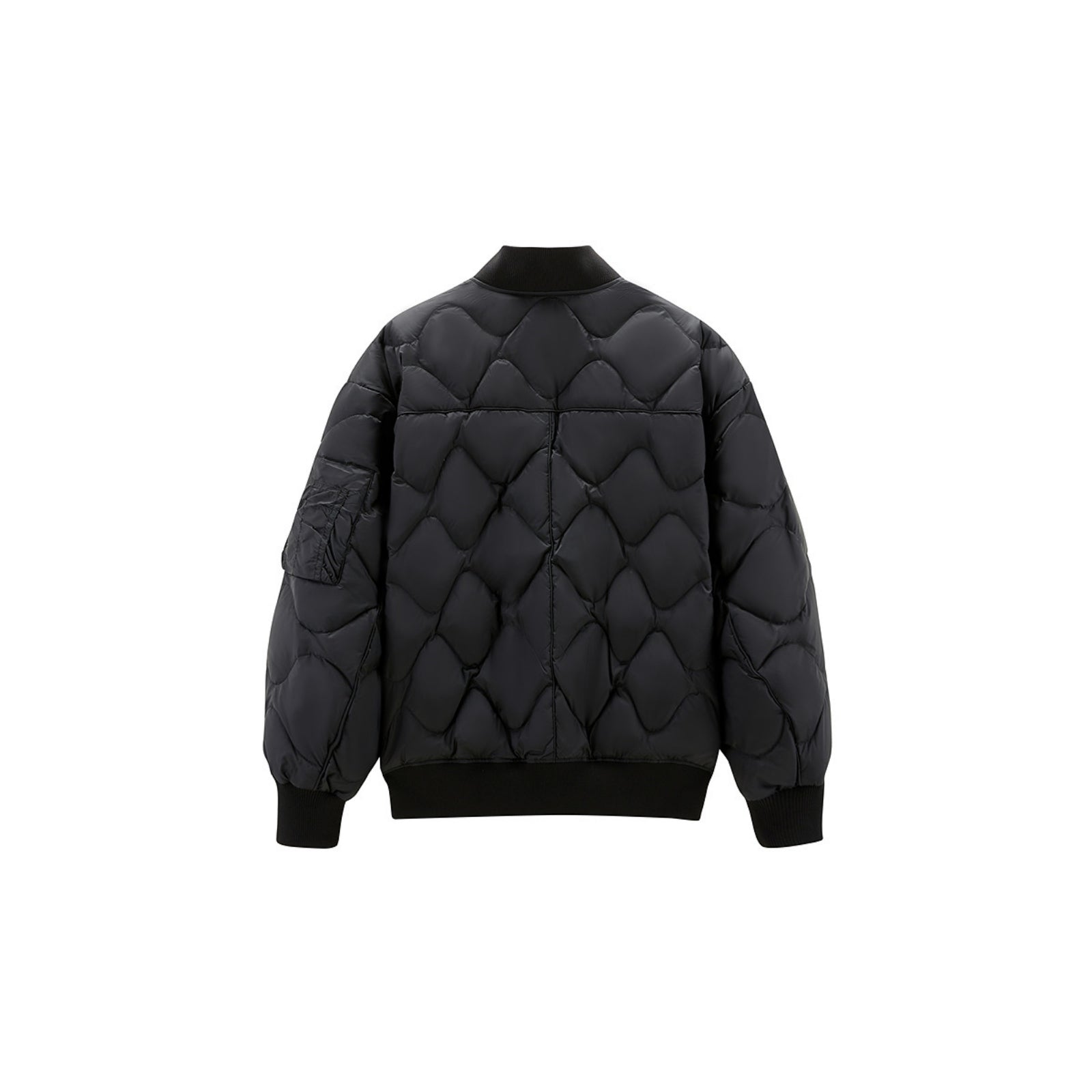 Men's Quilted Baseball Puffer Jacket