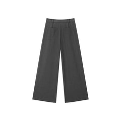 Women's Asymmetrical Wide-Leg Suit Pants