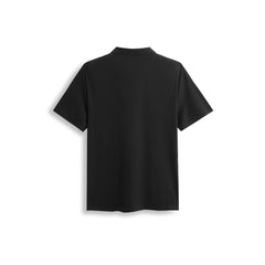 Men's Embossed Silk-Blend Polo Shirt