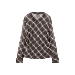 Women's Slim-Fit Lightweight Check Top