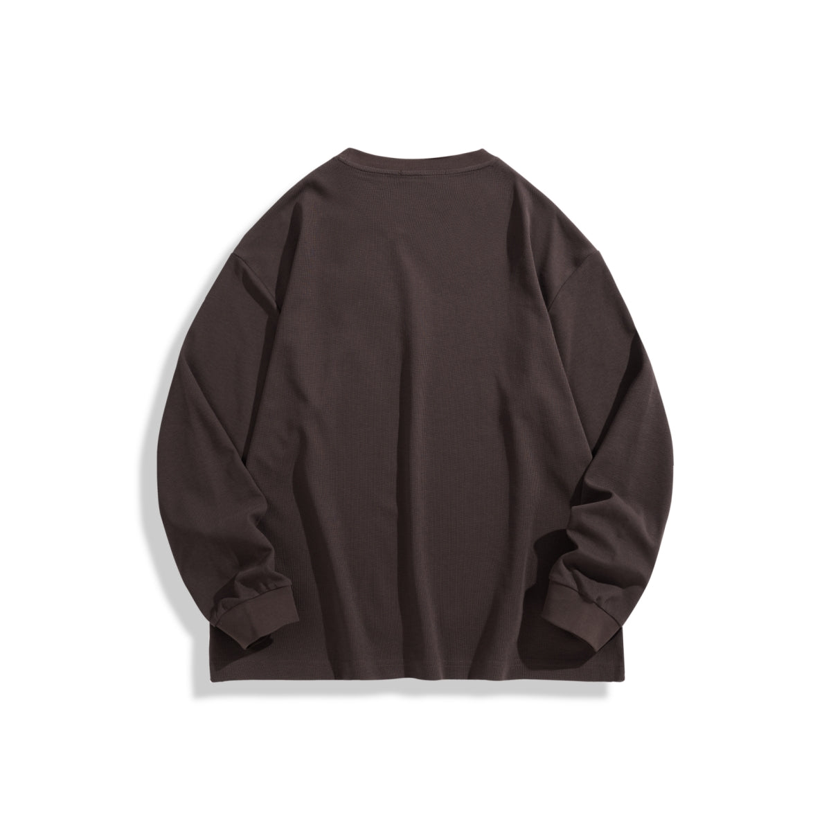 Men's Waffle Textured Long-Sleeve T-Shirt