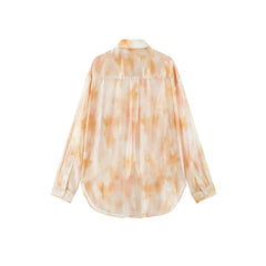 Women's Tie-Dye Sheer Chiffon Shirt