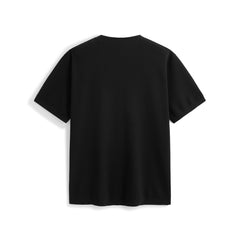 Men's Solid Knit T-Shirt in Lyocell-Silk Blend