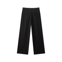 Women's High-Waist Wide-Leg Suit Pants