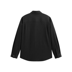 Men's Relaxed 3D Jacquard Textured Shirt