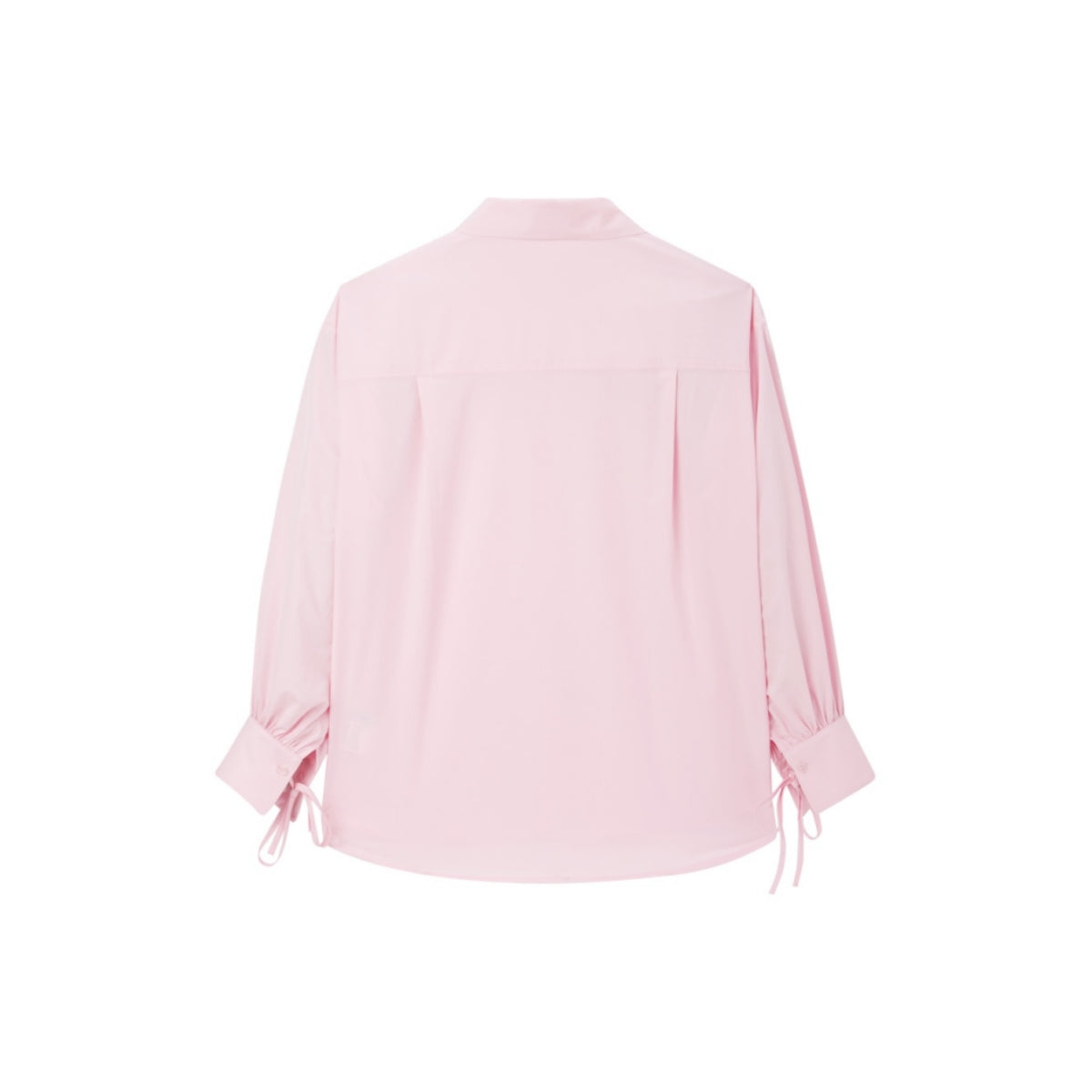Women's Loose-Fit Embroidered Shirt with Tie-Cuff Sleeves