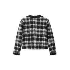 Women's Vintage Plaid Texture Jacket