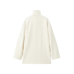 Women's Double-Breasted Alpaca Coat