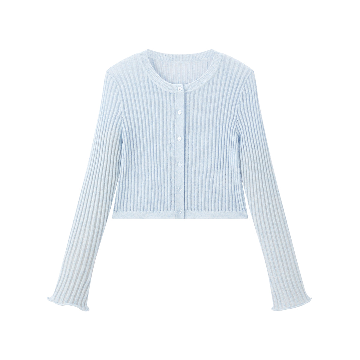 Women's Cropped Linen-Blend Knit Cardigan