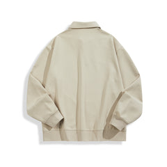 Men's Patch-Detail Textured Half-Zip Sweatshirt