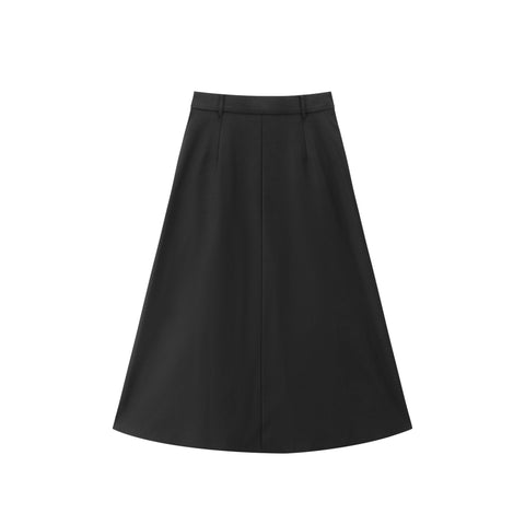 Peacebird Women *US Final Sale* Women's 3D Floral Pleated A-Line Skirt