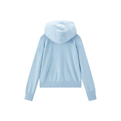 Women's Hooded Double-Zip Knit Cardigan