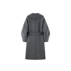 Women's Belted Double Breasted Wool Coat