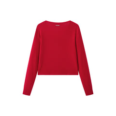 Women's Wool-Blend Contrast Layered-Look Sweater