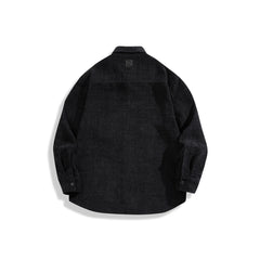 Men's Black Tweed Textured Shirt