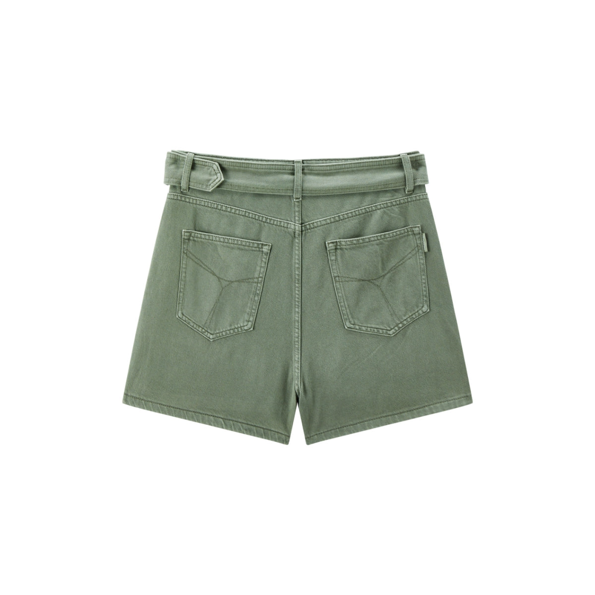 Women's High-Waisted Cotton Denim Shorts