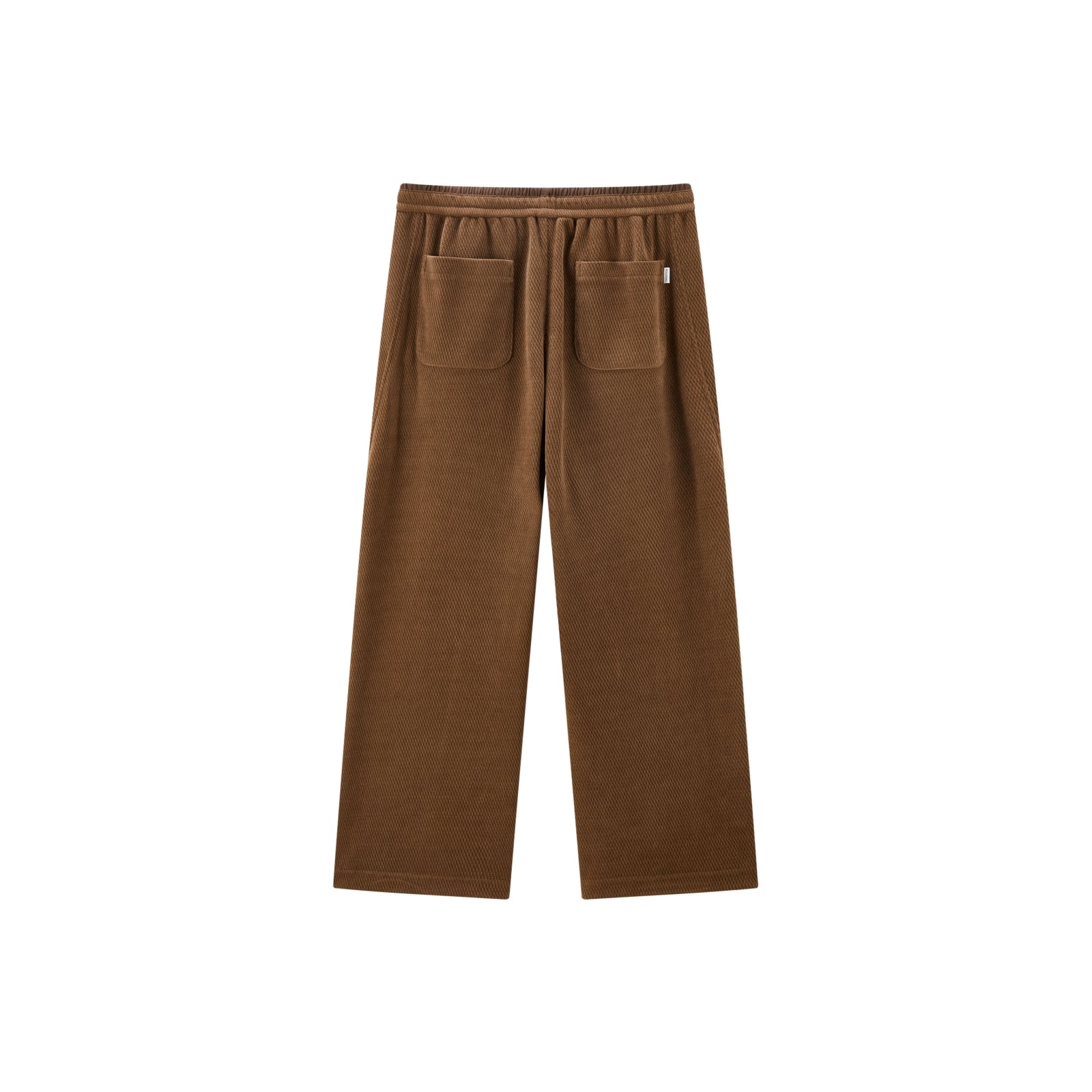 Men's Drawstring Textured Straight Pants