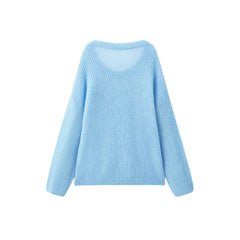 Women's Oversized Mohair Knit Pullover
