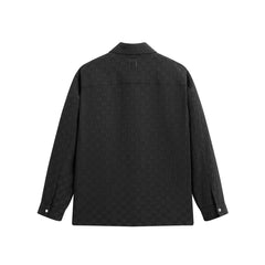 Men's Relaxed Checkerboard Jacquard Shirt