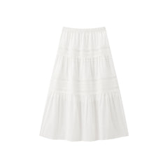 Women's High-Waist A-Line Tiered Skirt