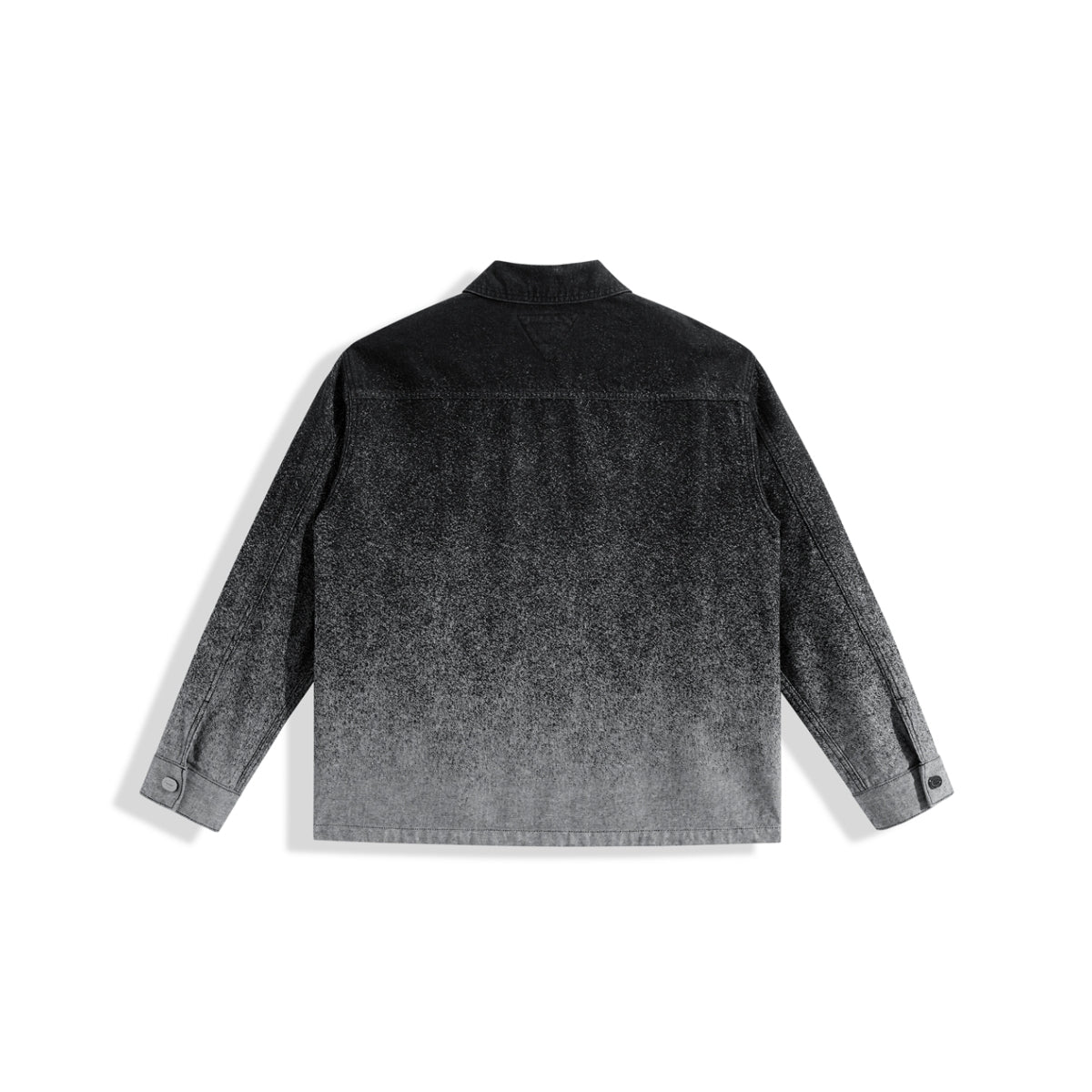 Men's Splatter Fade Jacquard Denim Jacket