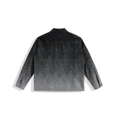 Men's Splatter Fade Jacquard Denim Jacket