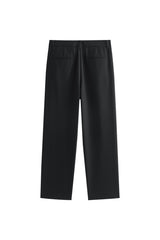 Men's Straight-Leg Textured Suit Pants