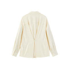 Women's Shirt with Detachable Ruffle Trim