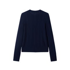 Women's Slim-Fit Cable-Knit Cardigan