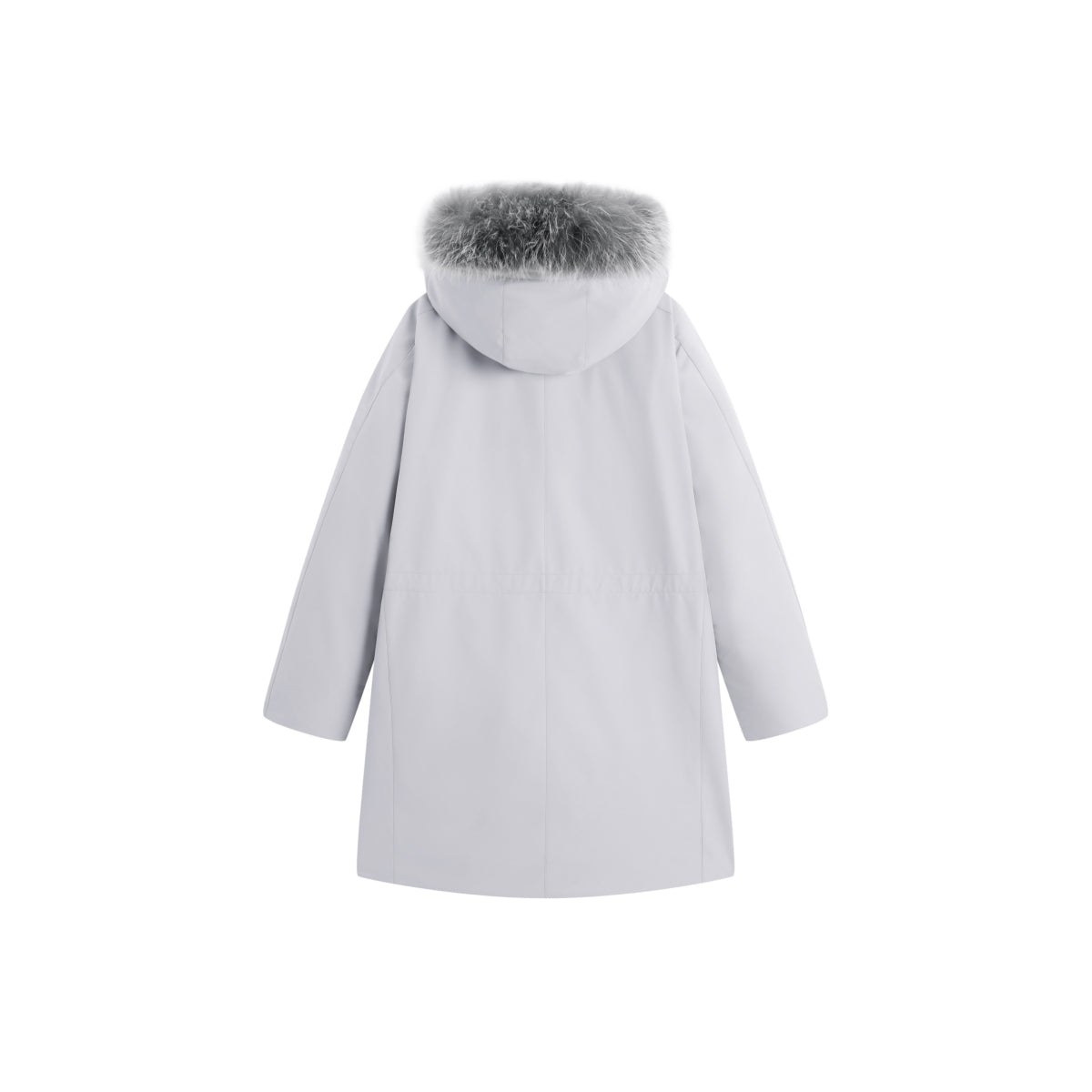 Men's Parka Down Coat With Racoon Dog Fur Collar