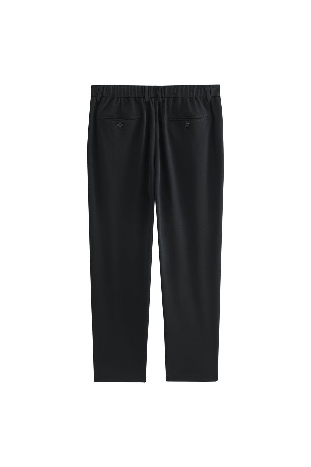 Men's Black Suit Pants in 3D Jacquard