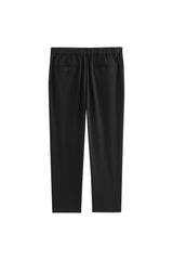 Men's Black Suit Pants in 3D Jacquard